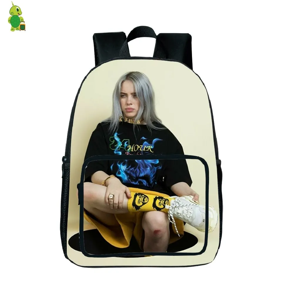 Billie Eilish рюкзак с принтом рок-звезды, школьный рюкзак для подростков, женщин, мужчин, повседневный рюкзак, модная дорожная сумка, водонепроницаемая сумка, подарок для вентилятора - Цвет: 9
