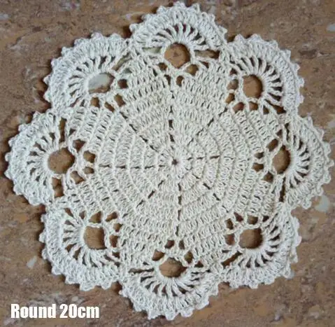 Современный хлопковый коврик для вязания крючком, чашка, кружка, Рождественский коврик, подстилки, подстилка для чашки, Декор, подставки для кофейных напитков, для кухни, дома, A003 - Цвет: White