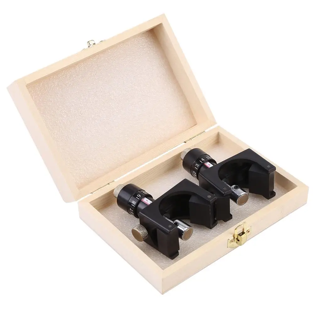 

High Quality 2pcs Adjustable Magnetic Planer Jointer Blade Setting Jig Gauge Setter Woodworking Tool With Wood Box