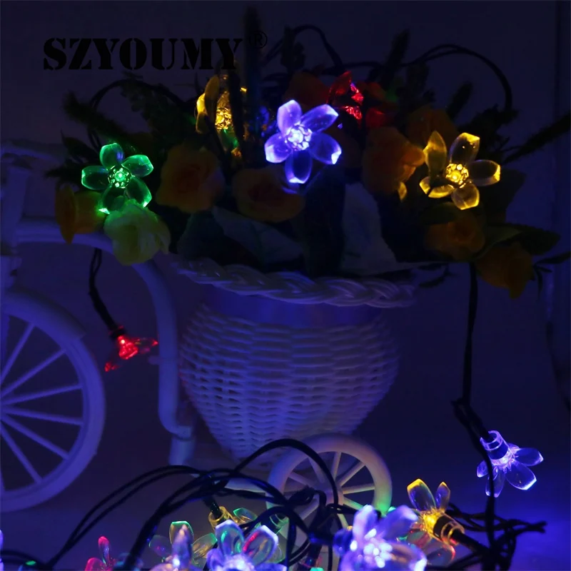 SZYOUMY 50 светодисветодиодный S 7 м персикосветодиодный светодиод ertek цветок