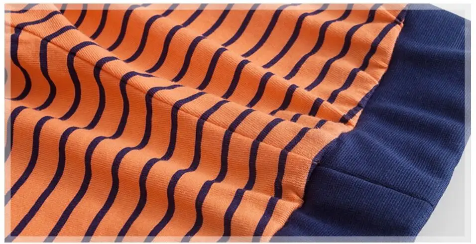 Little maven children's clothing sets 2018 autumn boys Cotton brand long sleeve fox tops / t shirt + striped pants 20228 | Детская