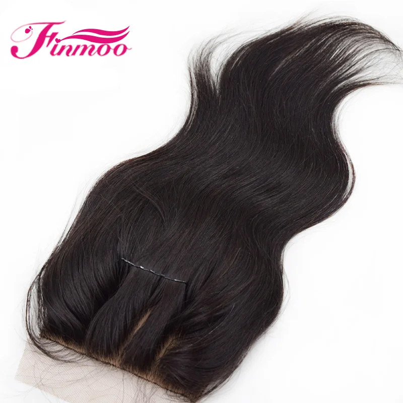 4x4 прямые шелковые Базовые кружевные закрытые отбеленные узлы перуанские