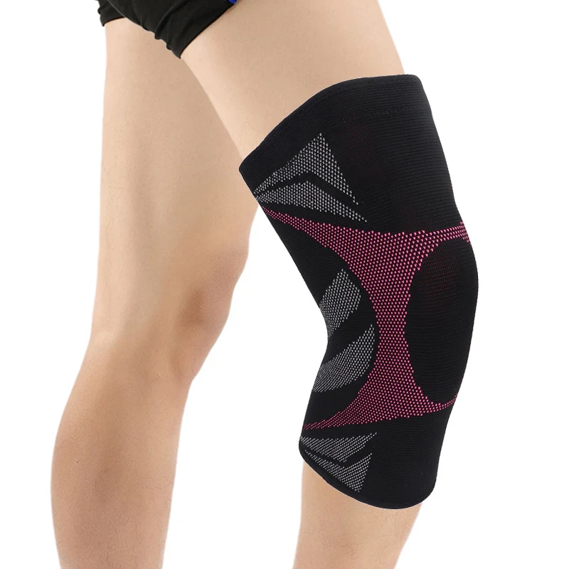 Tom's Hug Matte Red Anti Strip Sports Knee Support Pads 1 Pcs Anti-slip Kneepads Protector Warm for Arthritis Pain Relief | Спорт и
