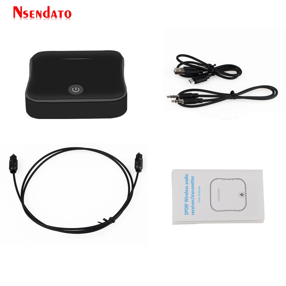 

3.5mm Bluetooth 5.0 Audio Stereo Receiver Transmitter Adapter Digital Optical TOSLINK SPDIF For Android Headphone Tablet Speaker