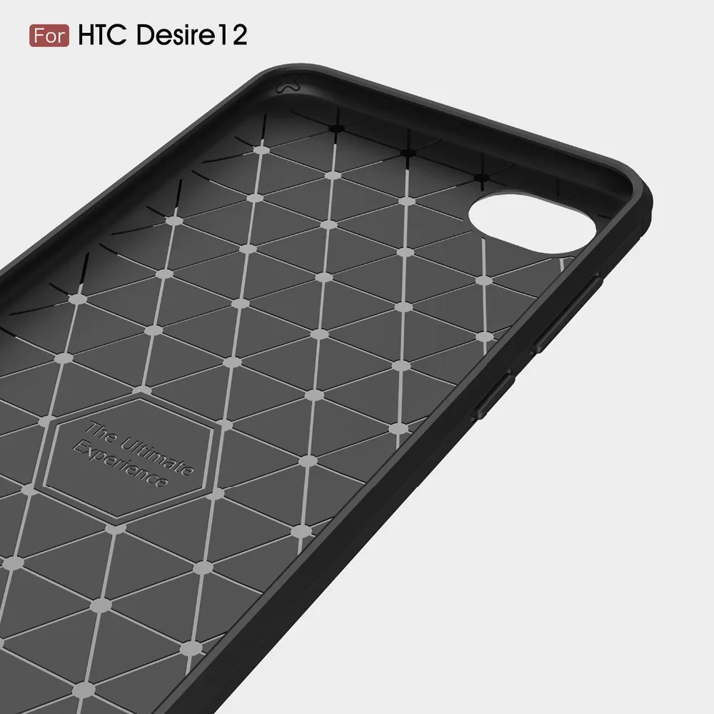Чехол из углеродного волокна чехол 6 0 дюйма для HTC Desire 12 Plus чехол-накладка