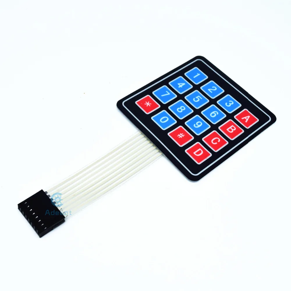 Adeept Новинка 16 клавиш мембранный переключатель клавиатура 4x4 4 Матрица Arduino Raspberry Pi