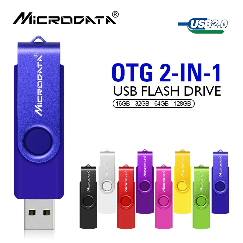 Смартфон с реальной емкостью, USB флеш-накопитель OTG, флеш-накопитель, 4 ГБ, 8 ГБ, 16 ГБ, 32 ГБ, 64 ГБ, вращающаяся карта памяти, микро смарт-накопитель
