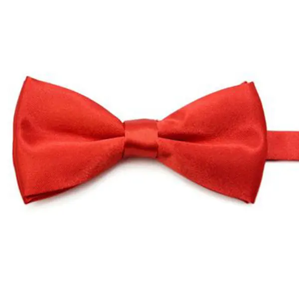 Новый модный Детский галстук бабочка для маленьких мальчиков однотонный