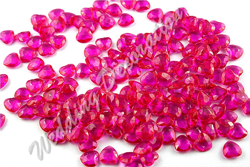 Бесплатная доставка 500 шт./лот 12 мм акриловое покрытие розовый цвет в форме сердца