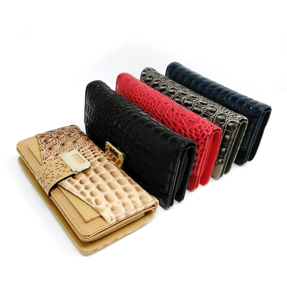 ZIWI Мода для женщин Кошелек Длинные и Короткие Crocod узор дизайн кошельки с