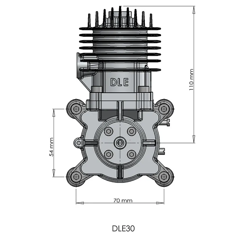 DLE бензиновый двигатель DLE30 30CC 100% оригинальный для радиоуправляемой модели