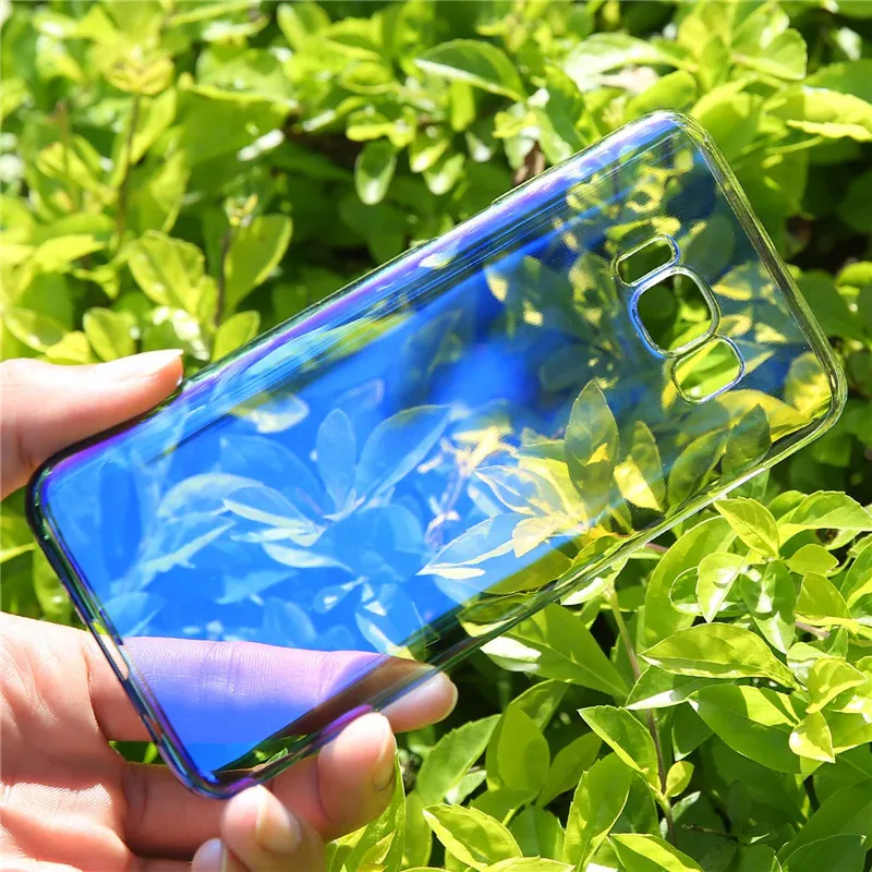 Slim Hard Phone Cases for Samsung Galaxy S8 S9 S10 Plus Case Gradient Plastic S7 edge NOTE 8 9 Cover Coque|Бамперы| |