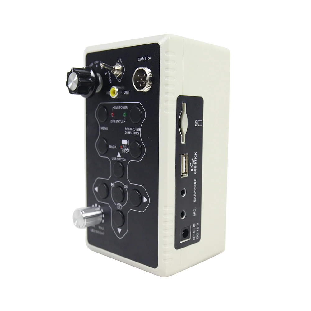 Pipe Camera DVR Control Box 10x Digital Zoom Recording MP4 Battery Built-in USB DC SD Card Slot | Безопасность и защита