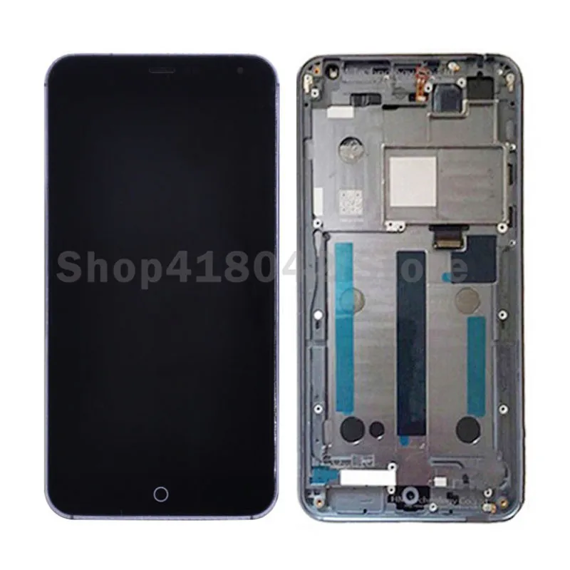 Сборка ЖК диспоея с дискретизатором сенсорного экрана для Meizu MX4 рамкой Черный