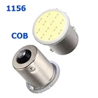 Автомобильный светодиодный светильник BA15S BAU15S, 1 шт., COB, белый, красный, желтый, 12 В 1156 7506 P21W PY21W, стоп-сигнал, задний фонарь, сигнальная лампа
