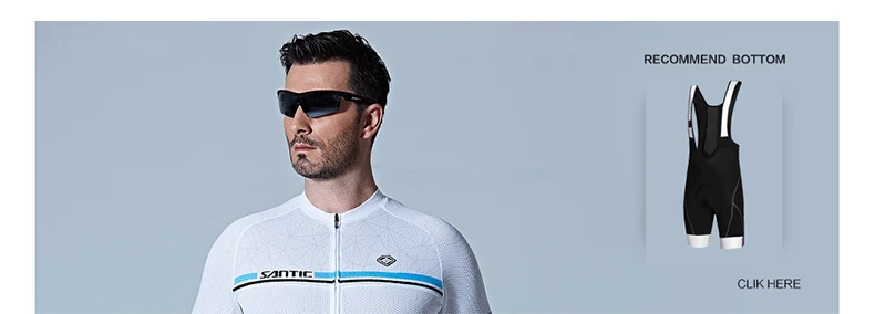 Santic велосипедная майка Мужская профессиональная команда MTB дорожный велосипед Джерси летняя дышащая анти-пот велосипедная Одежда Майо Ciclismo
