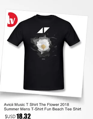 Avicii музыкальная футболка цветок Летняя мужская футболка веселые Пляжные футболки более размера футболка размера плюс 4XL 5XL 6XL