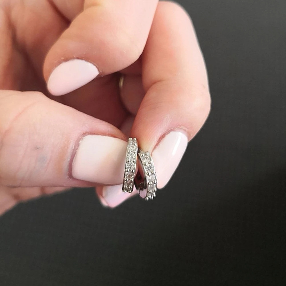 Женские серьги гвоздики из нержавеющей стали с фианитом|crystal stud earrings|brand earringsfashion