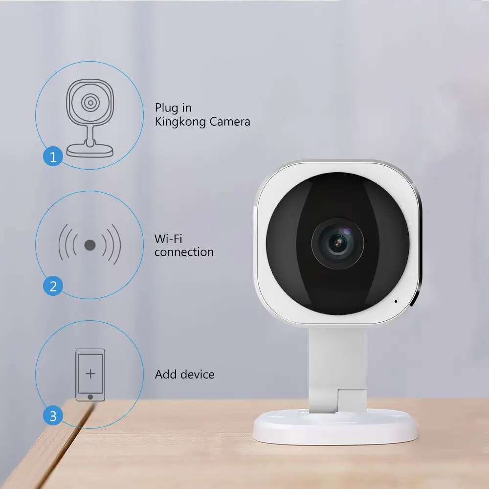 Kingkonghome, IP камера, беспроводная, 1080 P, Wifi, 180 градусов, камера видеонаблюдения, умная, PTZ камера, ночное видение, CCTV, аудио камера