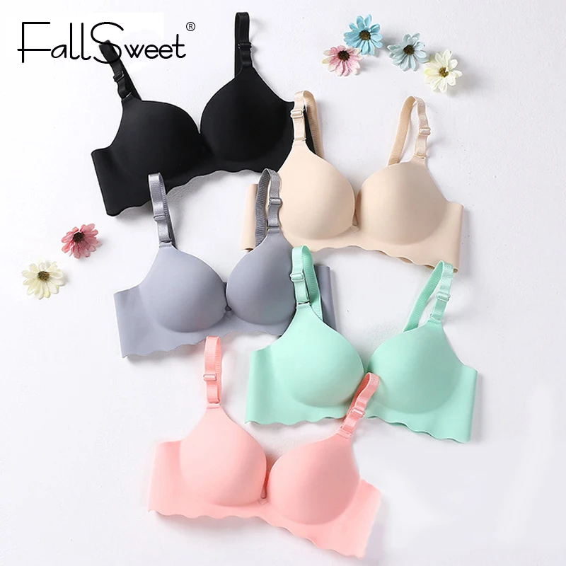 Женский бесшовные бюстгальтеры Fallsweet лиф корсет без косточек в классическом