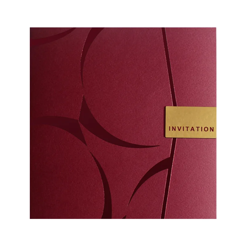 Свадебные приглашения Бордовый коричневый черный синий красный день рождения