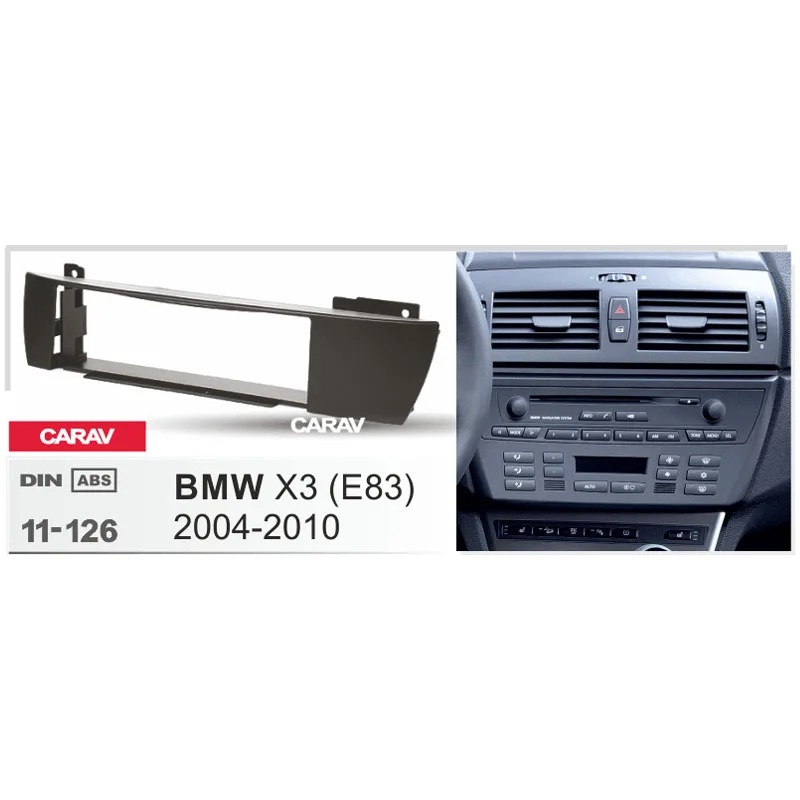 CARAV 11 126 автомобиль 2DIN fascia facia рама пластины панели для BMW X3 (E83) 2004 2010 стерео Fascia Dash CD