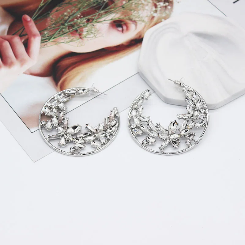 Звездный журнал Ледяной цветок серьги как Горячие пирожные C преувеличенный