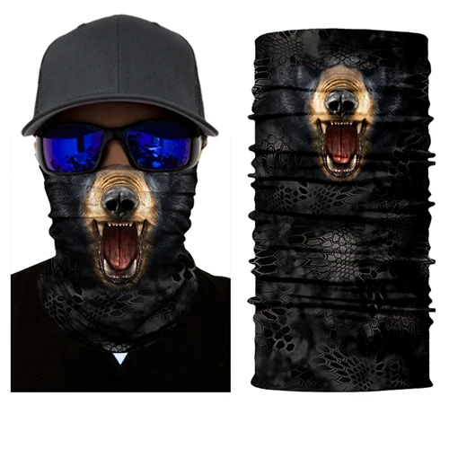 HR041109 Face Masks BJMOTO 3D Лев бандана наружная Балаклава мотоциклетная маска для лица повязка на голову Байкер волшебный платок Труба шейный шарф Скидка 40 - Цвет: HR041109 Face Masks