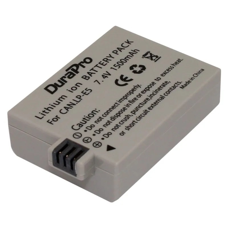 2 шт. DuraPro LP-E5 LPE5 LP E5 Батарея+ USB Dual Зарядное устройство для Canon 500D, 450D, 1000D, EOS Rebel T1i, XS, XSi, поцелуй X3, X2