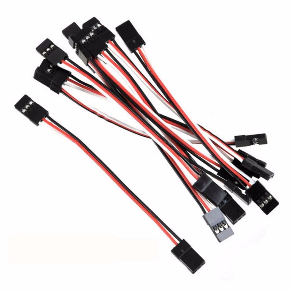 10 шт. 50 мм 100 150 200 штекер удлинитель JR сервокабель 26AWG|jr plug|cable 26awgservo extension |