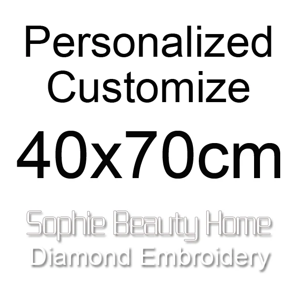 Sophie beauty, сделай сам, полная алмазная живопись, вышивка крестиком, персонализированная на заказ круглый мозаика, квадратная вышивка, фото на заказ, домашнее искусство - Цвет: 40x70cm