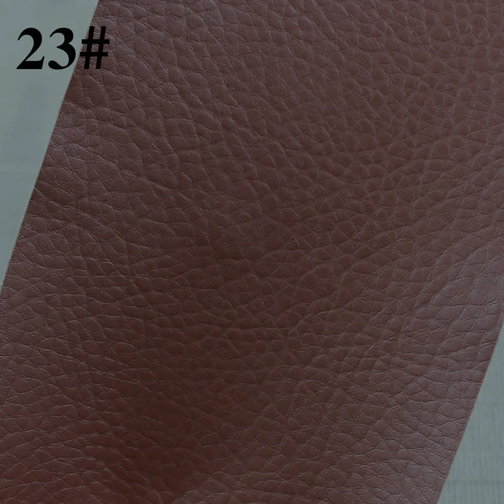 NO.23 Dark brown 1 шт. из ПУ фабричной кожи самоклеящаяся патчи кожа дивана с автомобильным сиденьем ремонт наклейки-заплатки Скрап тканевые нашивки 10x20 см - Цвет: NO.23 Dark brown