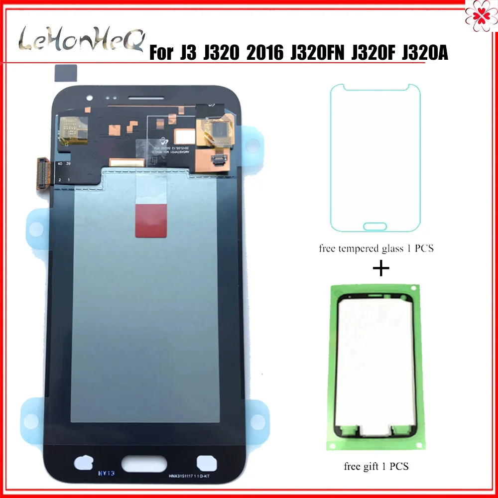 

Для samsung Galaxy J3 2016 J320 J320F J320G ЖК-дисплей Дисплей кодирующий преобразователь сенсорного экрана в сборе для samsung j320 J320F ЖК-дисплей