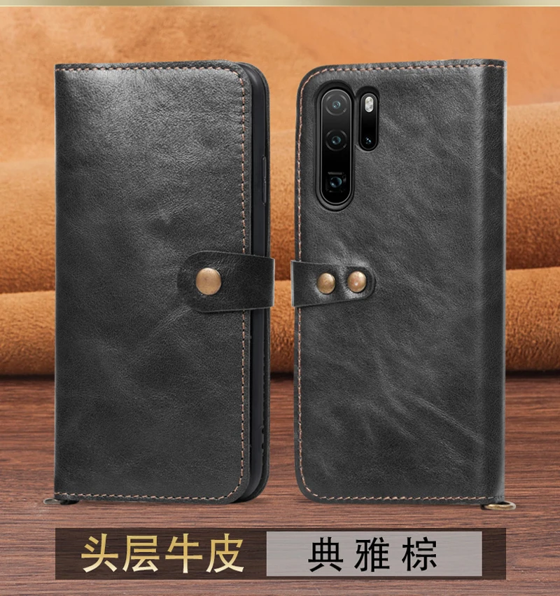 Винтажный чехол из натуральной кожи с откидной крышкой для телефона huawei mate 10pro 20pro P20 P20pro P30 P30pro P30lite, супер роскошный чехол-кошелек, сумки