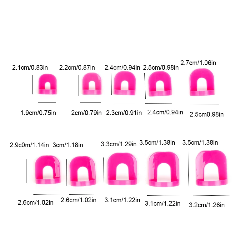 26 шт. маникюрные инструменты пластиковые шаблоны для защиты от затопления