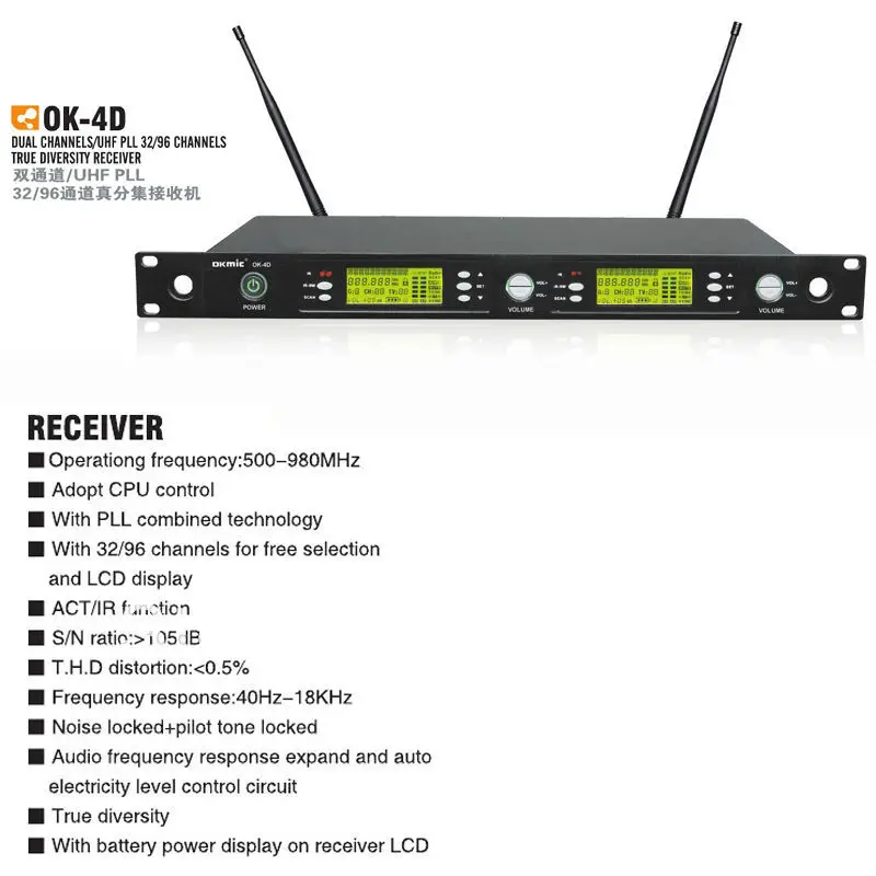 Высококачественная компактная/1B H2 Профессиональная UHF/PLL Беспроводная