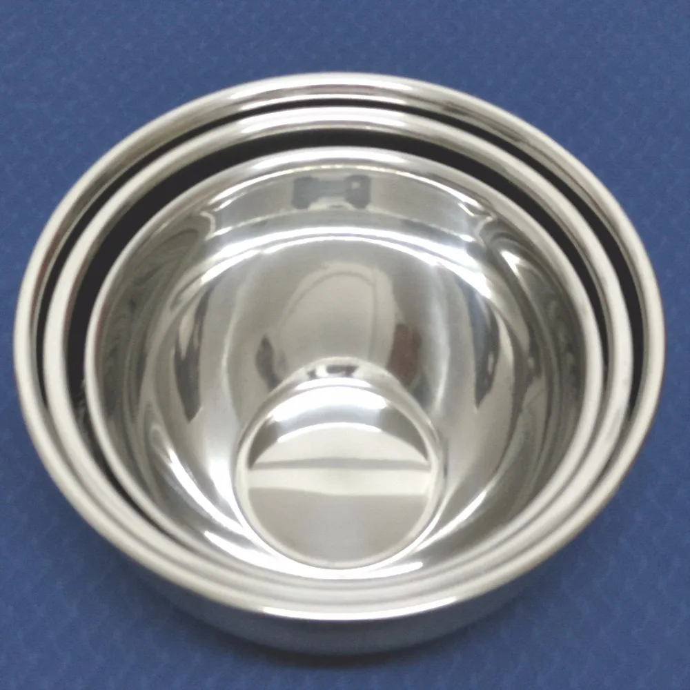 Высококачественный набор из 3 микшерных чаш нержавеющей стали с крышкой (2qt 3qt 4qt )