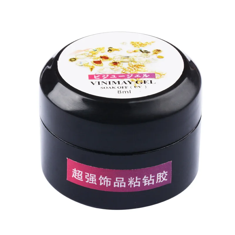 Новинка 1 коробка 8 мл Гель лак для ногтей клей Стразы УФ супер самостоятельного