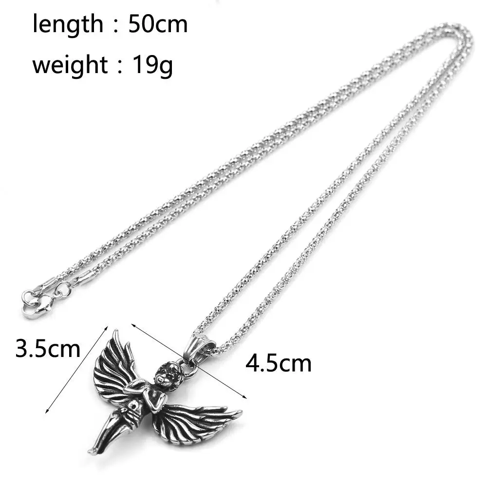 Модное ожерелье с подвеской в виде ангела блестящее Молитвенное ожерелье-амулет