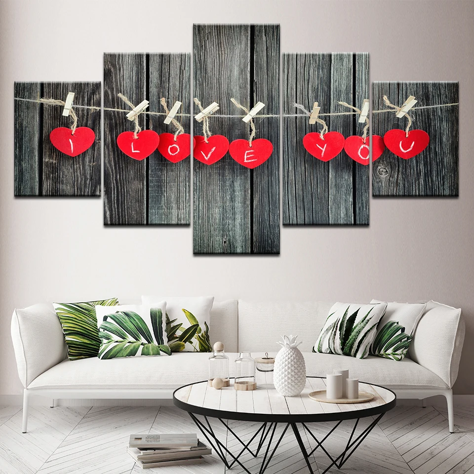 Love design on Kisame 5 шт. HD обои Художественная печать на холсте современный плакат