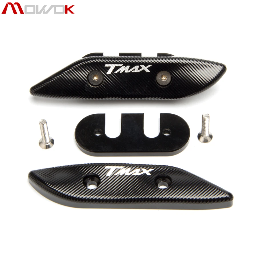 С логотипом T-MAX для Yamaha TMAX 530 2012- TMAX SX/DX- мотоцикл CNC алюминиевая крышка с зеркальным отверстием черный