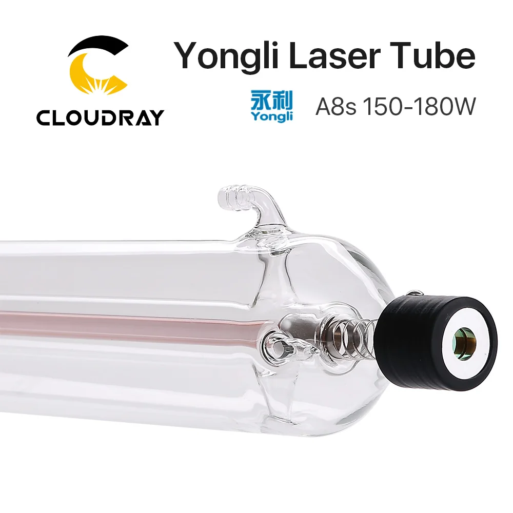 Cloudray Yongli A8s 150W CO2 лазерной трубки Деревянный чехол Упаковка коробки Длина 1850 Dia. 80