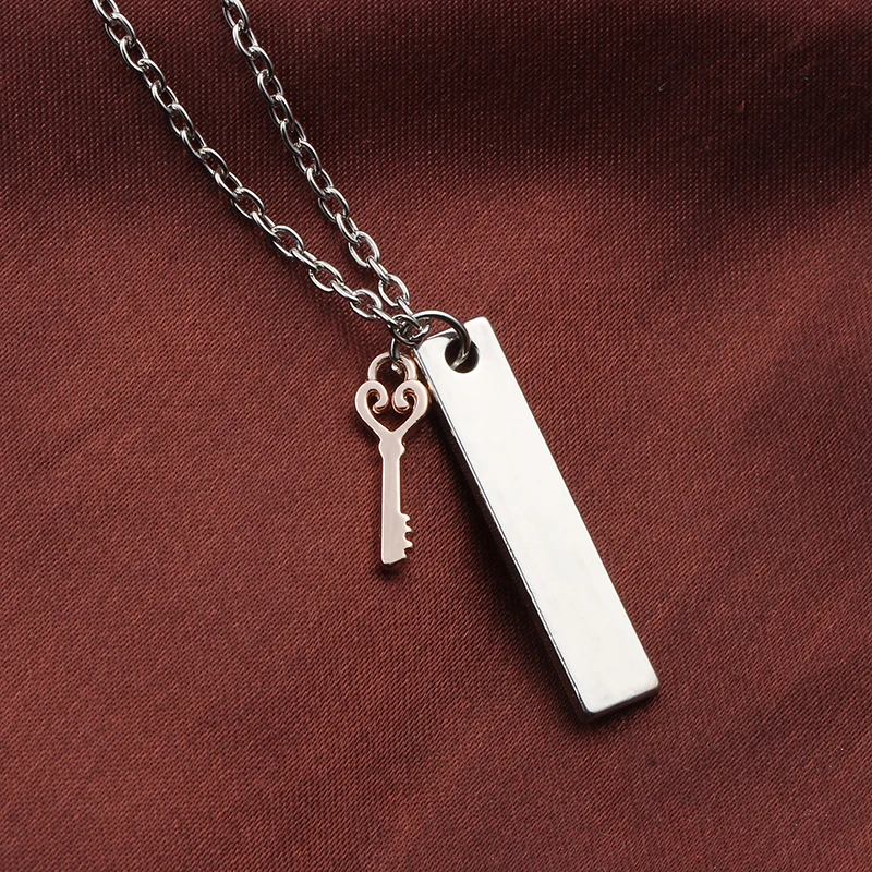 Модное ожерелье для влюбленных из нержавеющей стали с подвеской в форме сердца