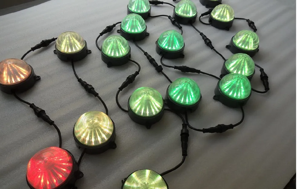 DC24V WS2811 круглый модуль пикселей 12 шт. 5050 SMD rgb led внутри 2 88 Вт IP68 Диаметр 100 мм Крышка