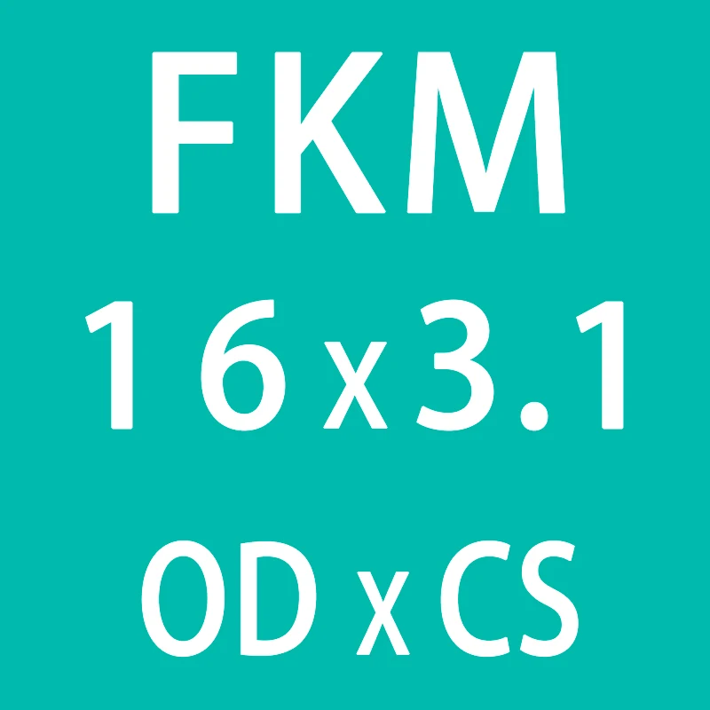 10 шт./лот резиновое кольцо зеленый FKM уплотнительное кольцо 3,1 мм Толщина OD10/11/12/13/14/15/16/17/18/19/20 мм уплотнительные кольца масло для уплотнения прокладки шайба - Цвет: OD16mm