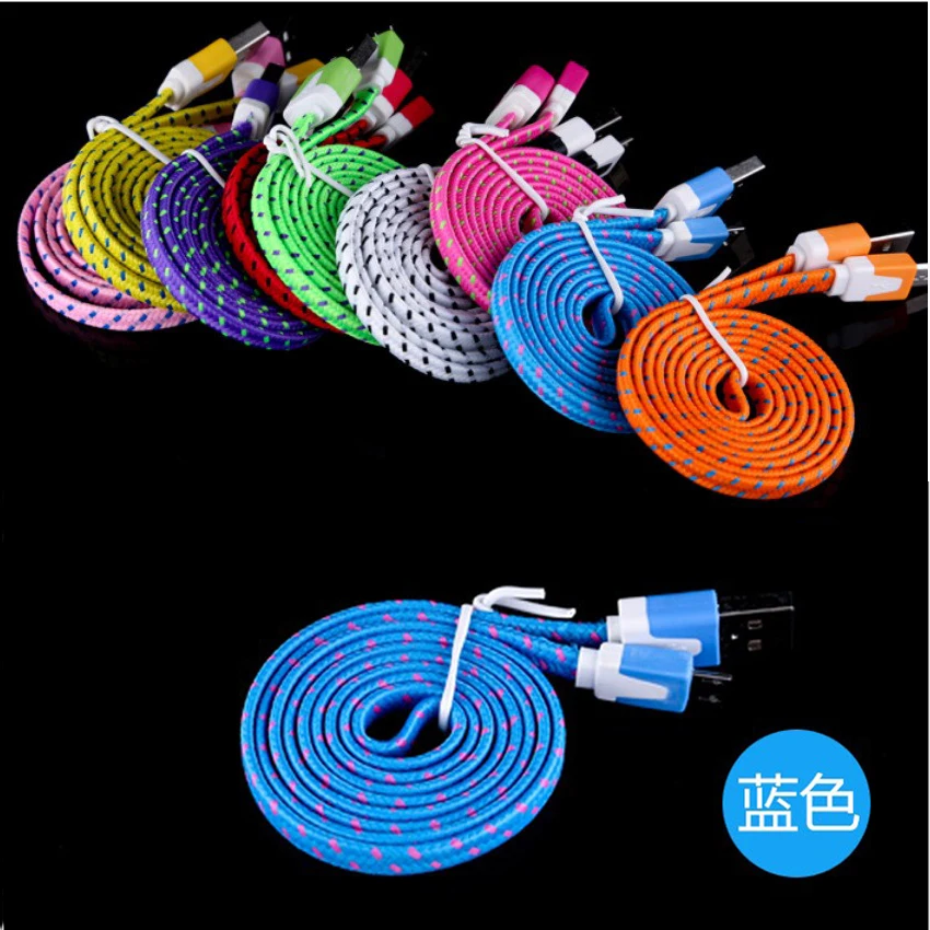 Прочный 1 м 2 3 Плетеный текстильный Micro USB кабель для синхронизации данных и