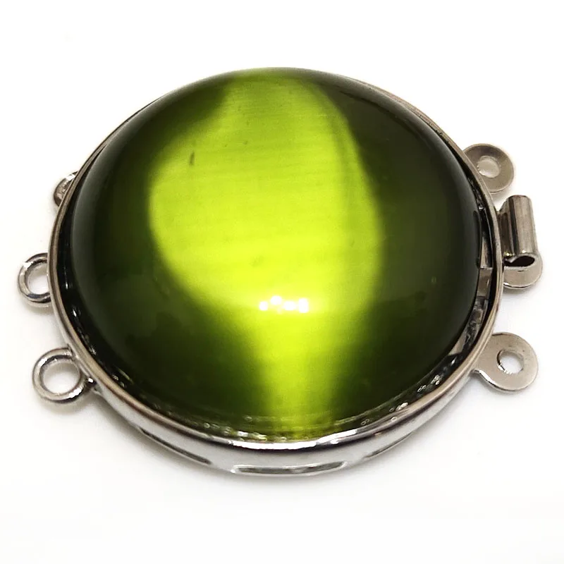 30 мм 3 ряда Cabachon натуральная фотография ожерелье браслет застежка для ювелирных