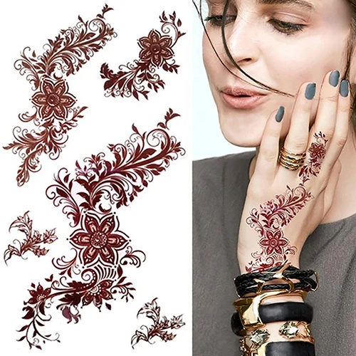 1 шт. переводная татуировка в виде цветов наклейки Женская грудь нанесение