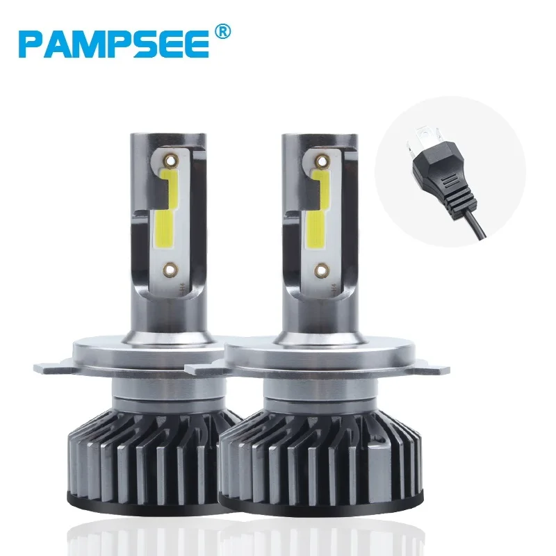 PAMPSEE мини Canbus lampada H4 H7 светодиодная Автомобильная фара 12V 8000LM 6500K лампа H3 H1 9005 HB3 9006