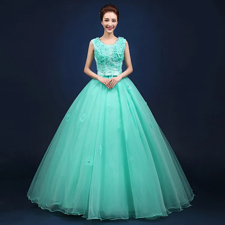 Платья Quinceanera 15 Anos расшитые бисером Бальные платья с аппликацией пышные без